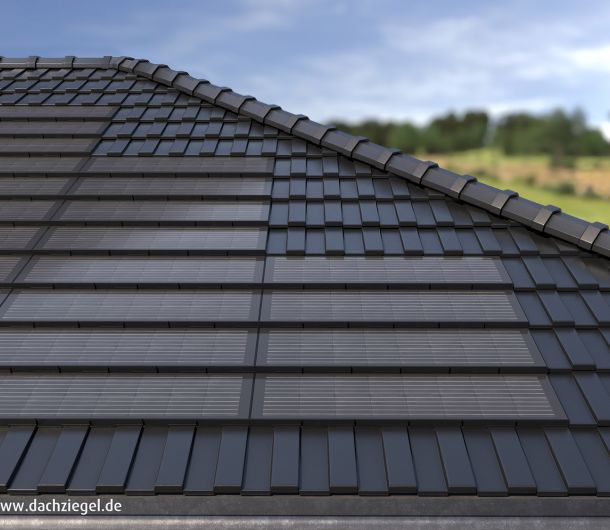 Solar Dachflächenziegel