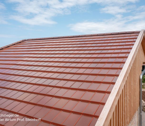Stylist PV Solar Dachflächenziegel rotbraun