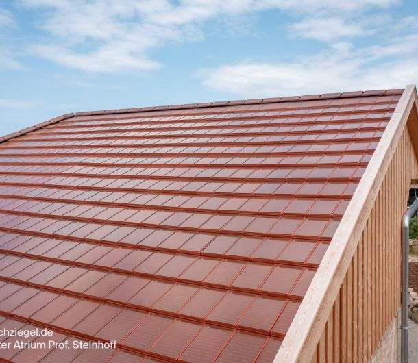 Stylist PV Solar Dachflächenziegel rotbraun